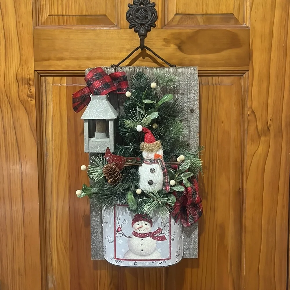 Amish made Christmas door decoration